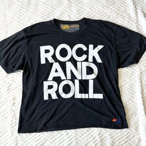 Aviator Nation crop top rock and roll size XL